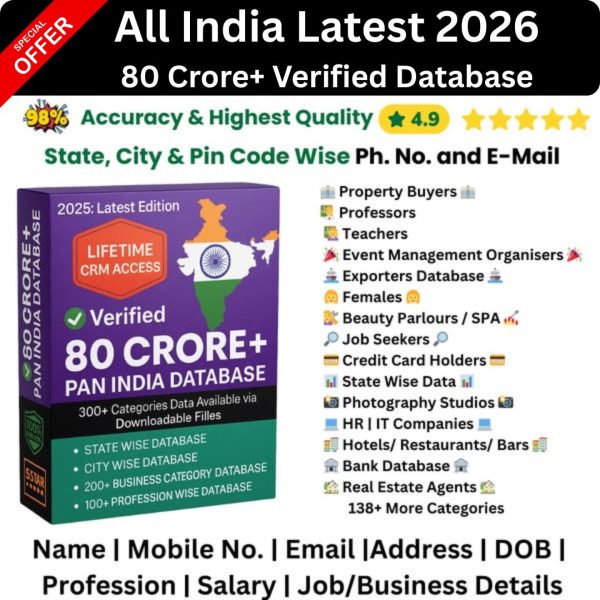 All India Latest 2025 90cr+ Verified Database